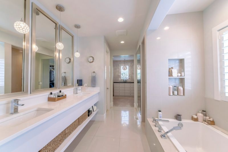 Bathroom with Custom Lighting