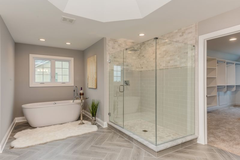 Elegant Walk-In Shower with Glass Enclosure